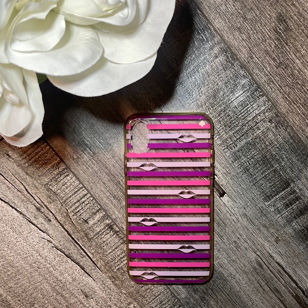 Kate Spade Pink & Purple iPhone X Case